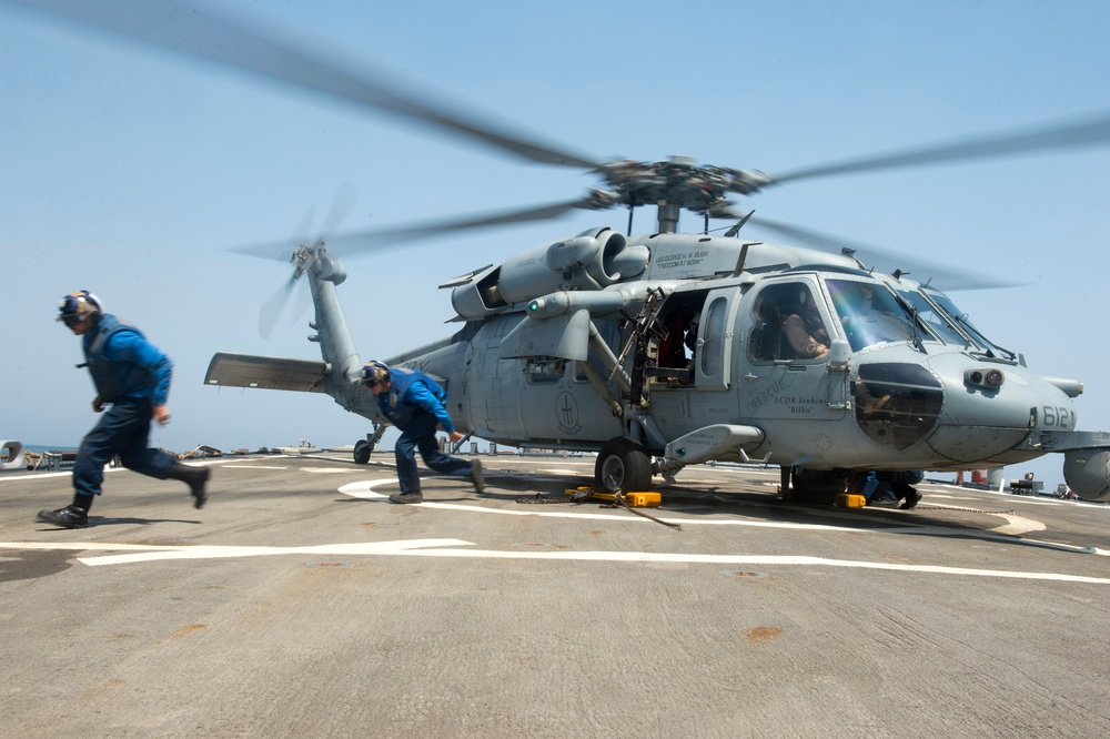 USS Arleigh Burke replenishment at sea