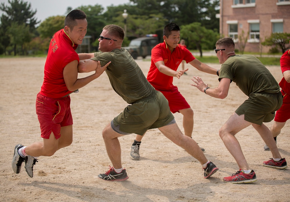 ROK, US Marines go to battle during sports day