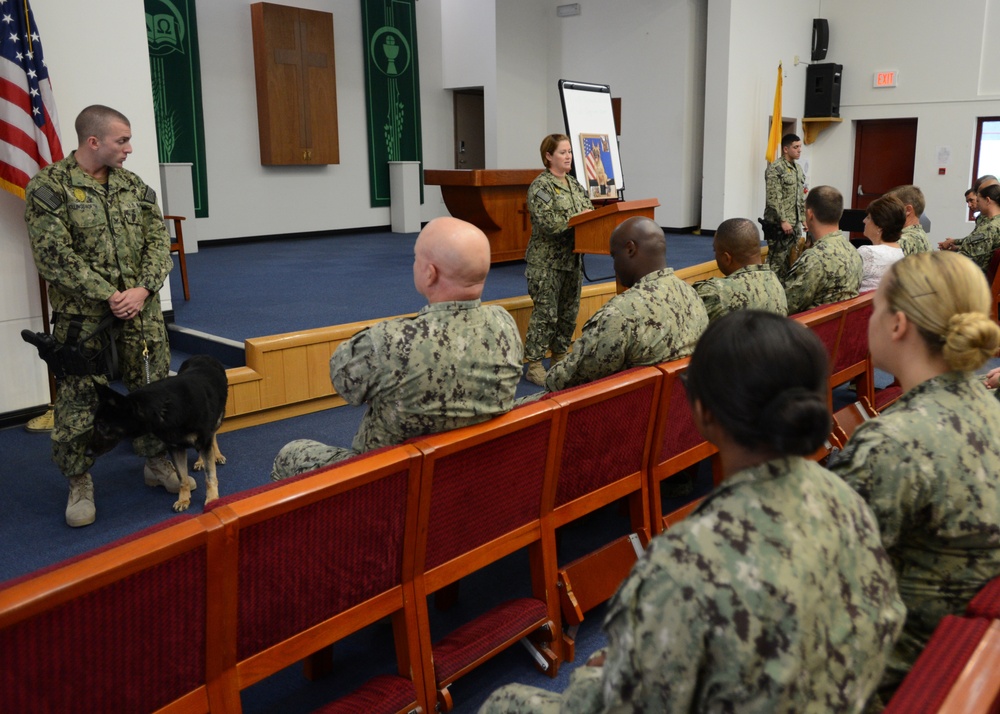 NSA Bahrain honors fallen K-9s