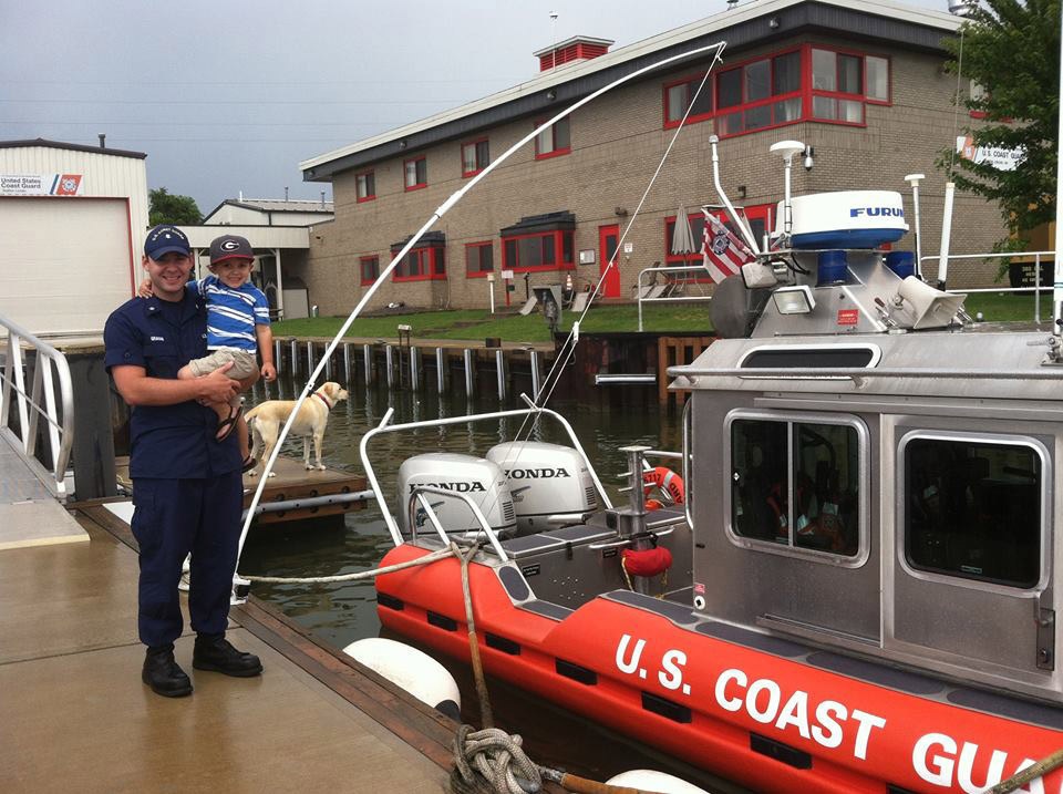 Station Lorain, Ohio, visit with Coastie Dad