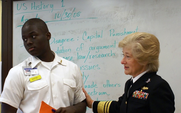 US History class at Hyman G. Rickover Naval Academy