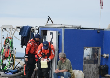 Coast Guard conducts gold dredge boardings in Nome, Alaska