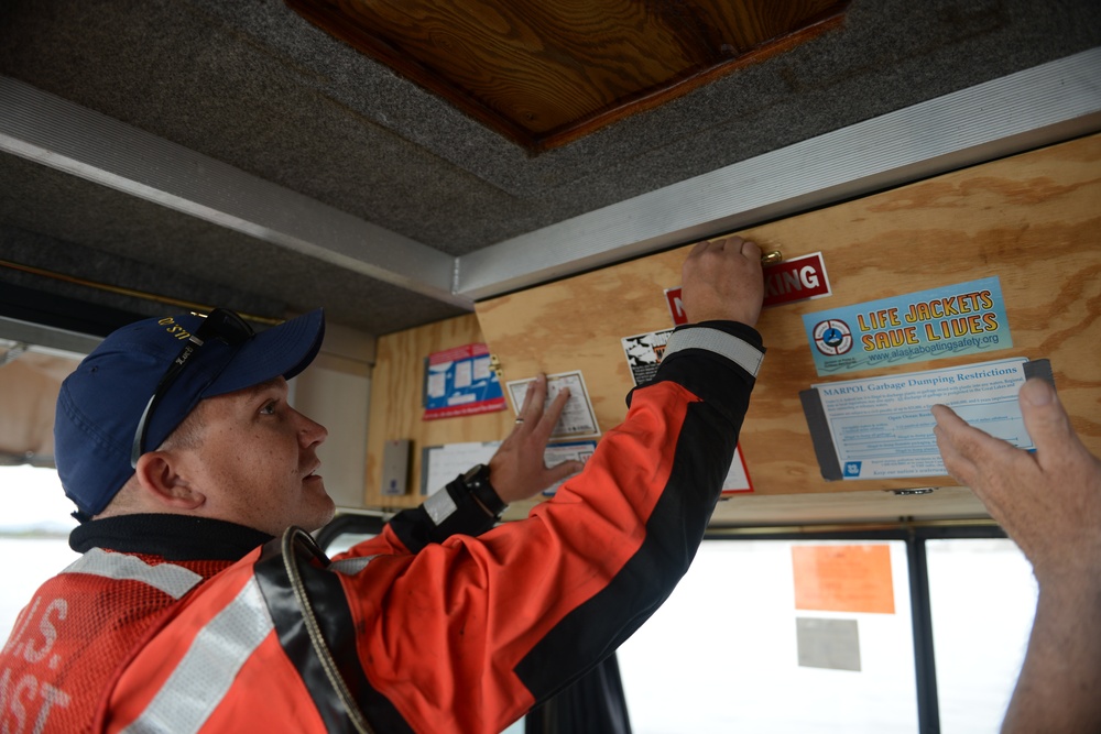 Coast Guard conducts gold dredge boardings in Nome, Alaska