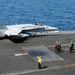 USS George H.W. Bush flight deck activity