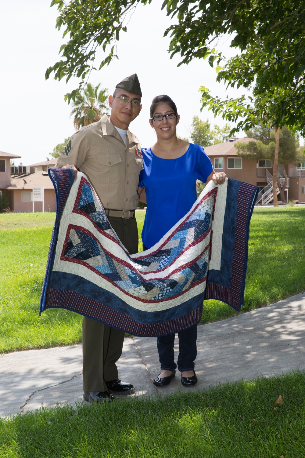 Barstow Marine Honored by Quilts of Valor of Apple Valley