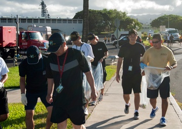 Japanese Sailors organized joint base cleanup