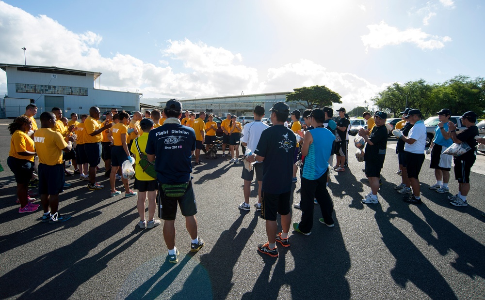 Japanese Sailors organized joint base cleanup