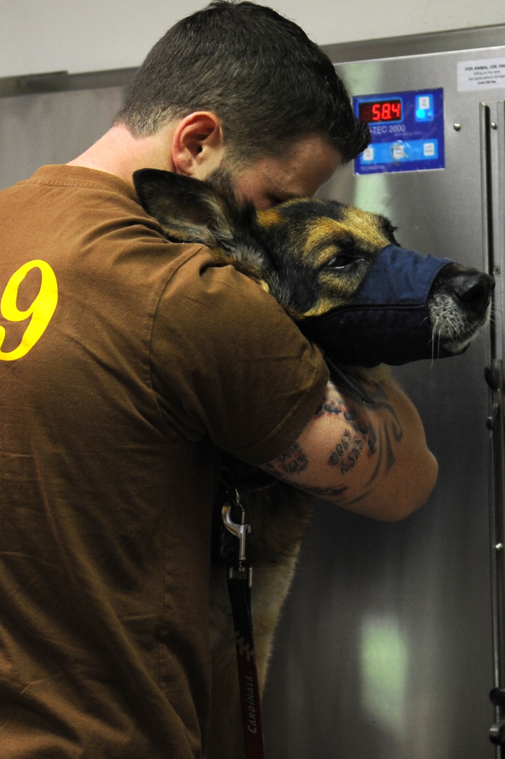 Military Working Dog receives military honors