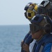 USS Arleigh Burke flight deck operations