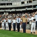 Chicago-based servicemen render a salute at Chicago White Sox home game