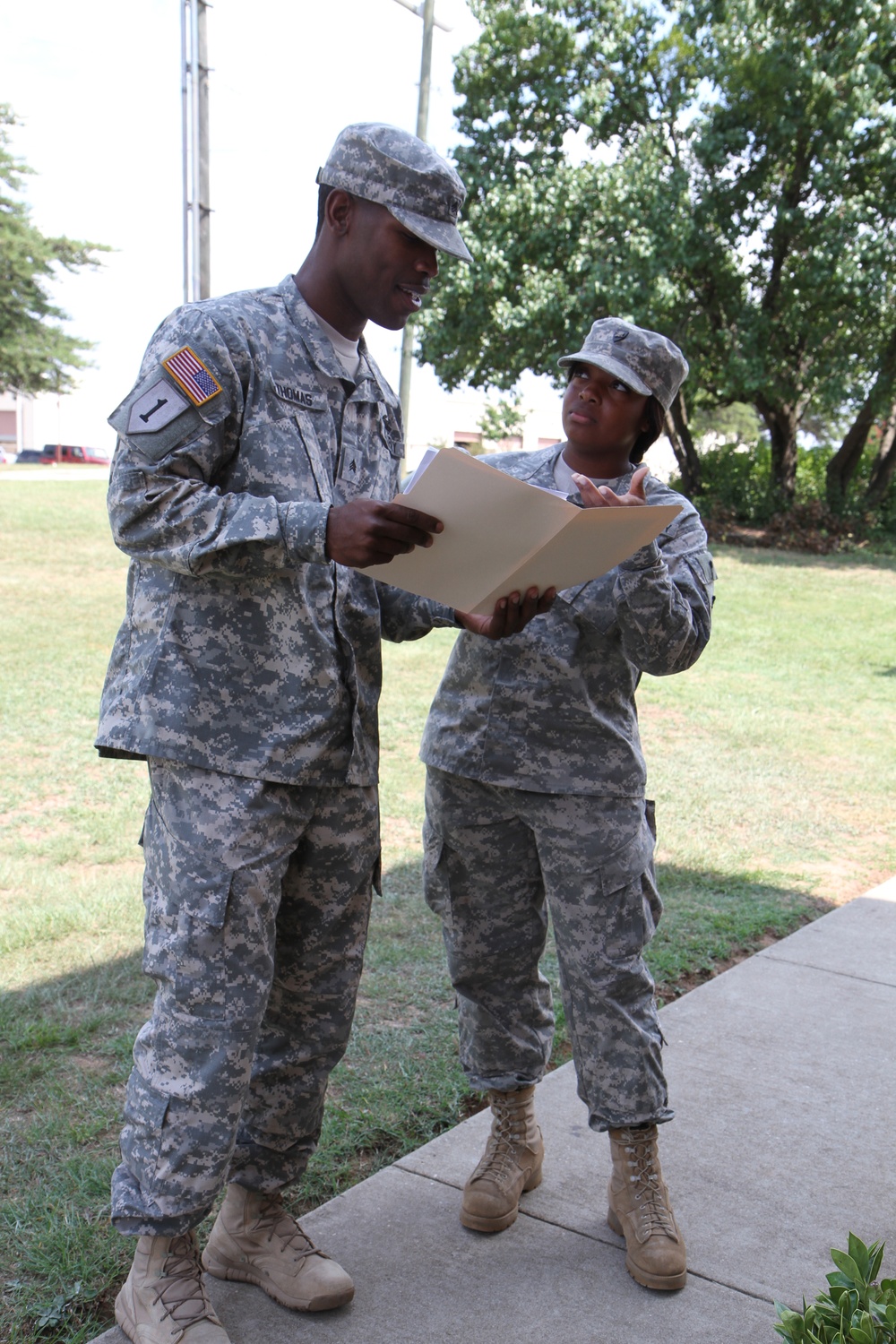 Cadets serve as platoon leaders