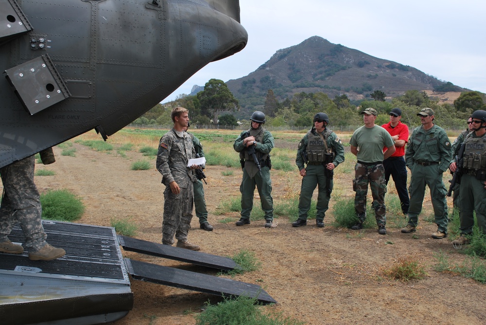 Cal Guard trains with Santa Clara PD SWAT