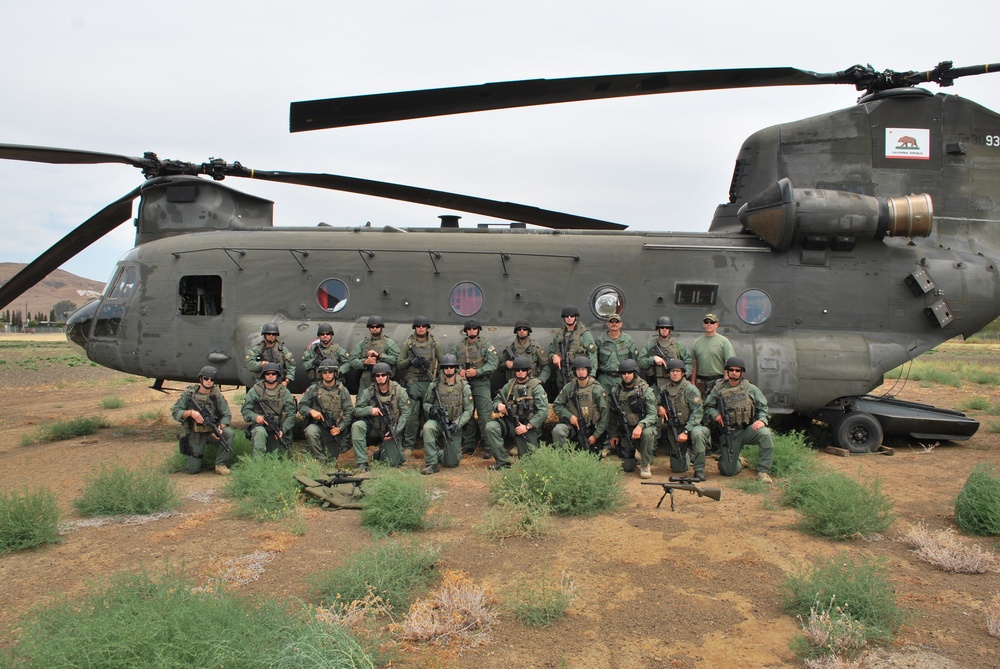 Cal Guard trains with Santa Clara PD SWAT