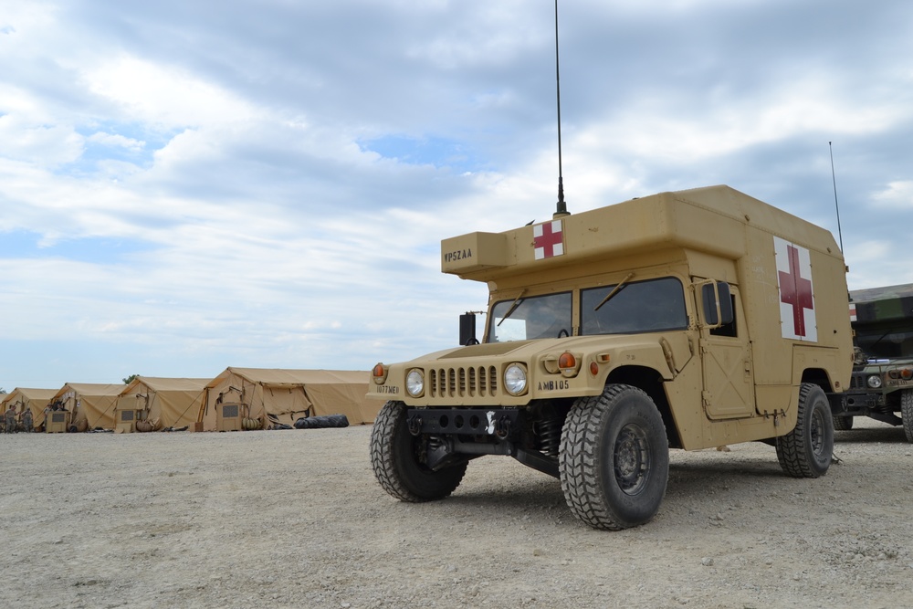 1077th Ambulance Company trains to save lives