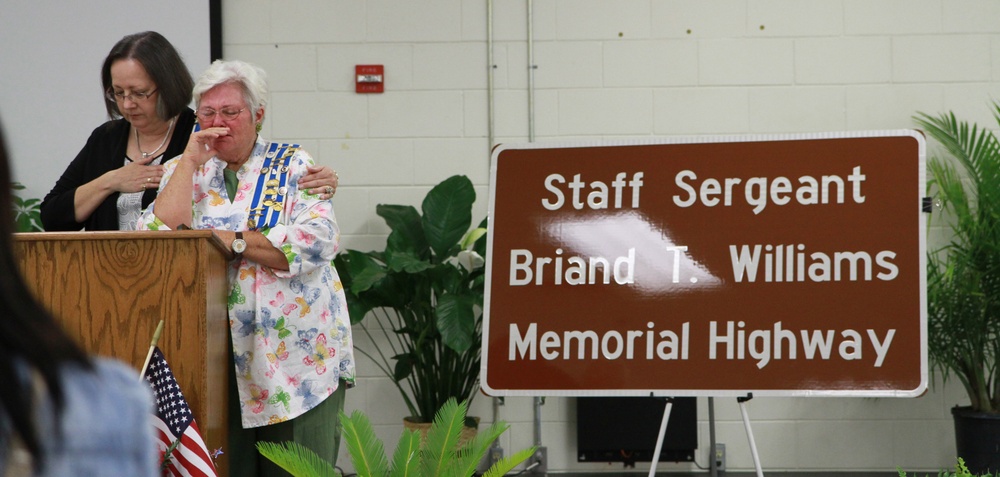 Staff Sgt. Briand T. Williams Memorial Highway dedication