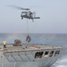 Sea Hawks transport supplies during replenishment at sea