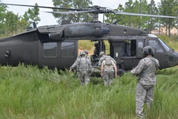 Training to save a life: North Carolina medics hold exercise at Fort Bragg