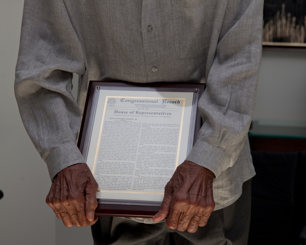 Retired Marine Corps Lt. Gen. Frank Peterson Recognition Ceremony