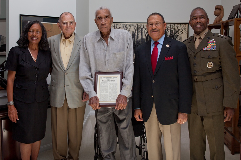 Retired Marine Corps Lt. Gen. Frank Peterson Recognition Ceremony