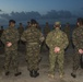 US Navy divers participate in a closing ceremony with Guatemalan divers as part of Southern Partnership Station '14