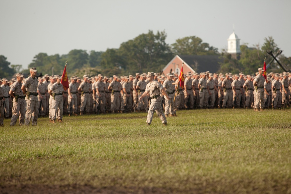 2nd Marine Division Change of Command Ceremony