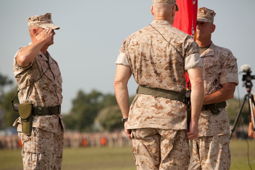 2nd Marine Division Change of Command Ceremony