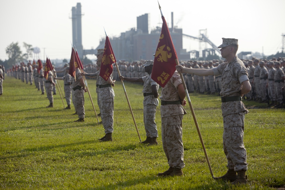 2nd Marine Division Change of Command Ceremony