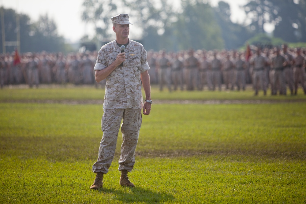 2nd Marine Division Change of Command Ceremony