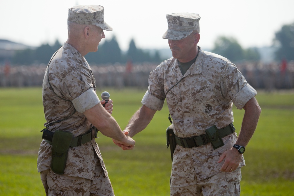 2nd Marine Division Change of Command Ceremony