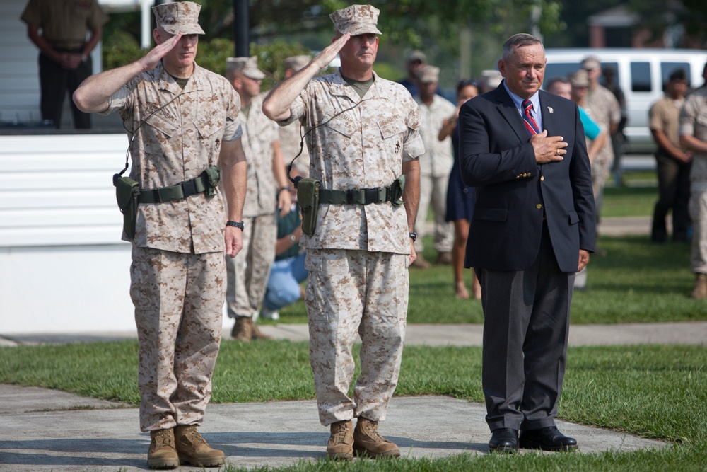 2nd Marine Division Change of Command Ceremony