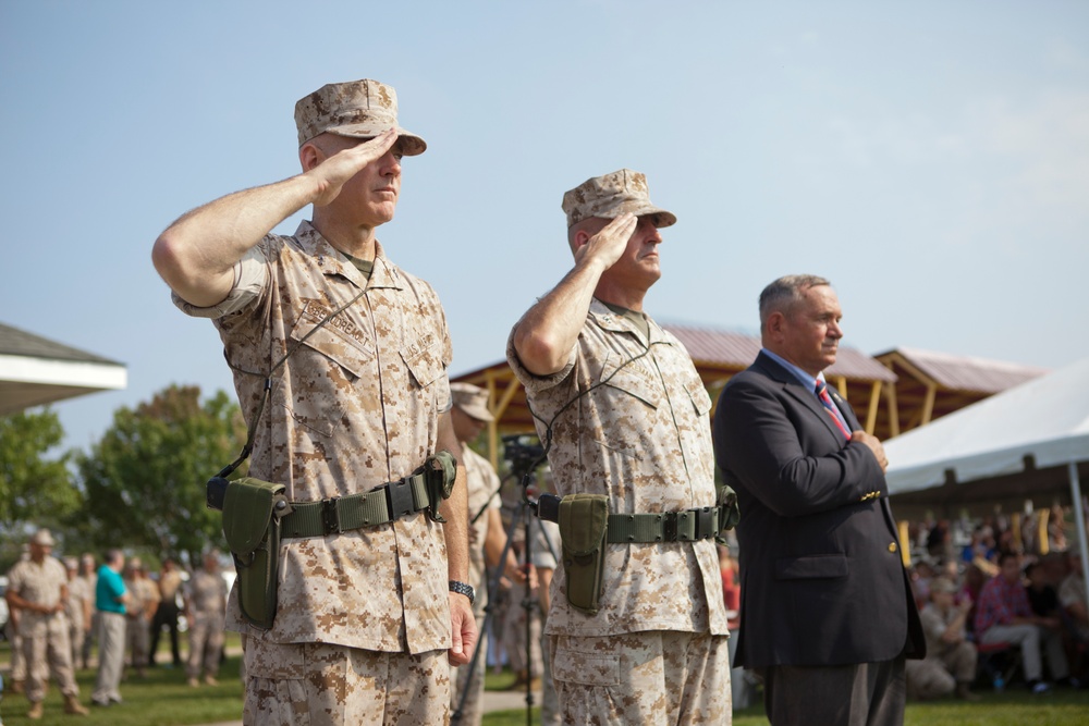 2nd Marine Division Change of Command Ceremony