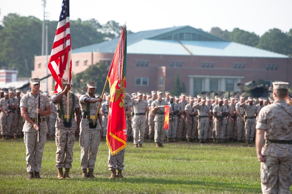 2nd Marine Division Change of Command Ceremony