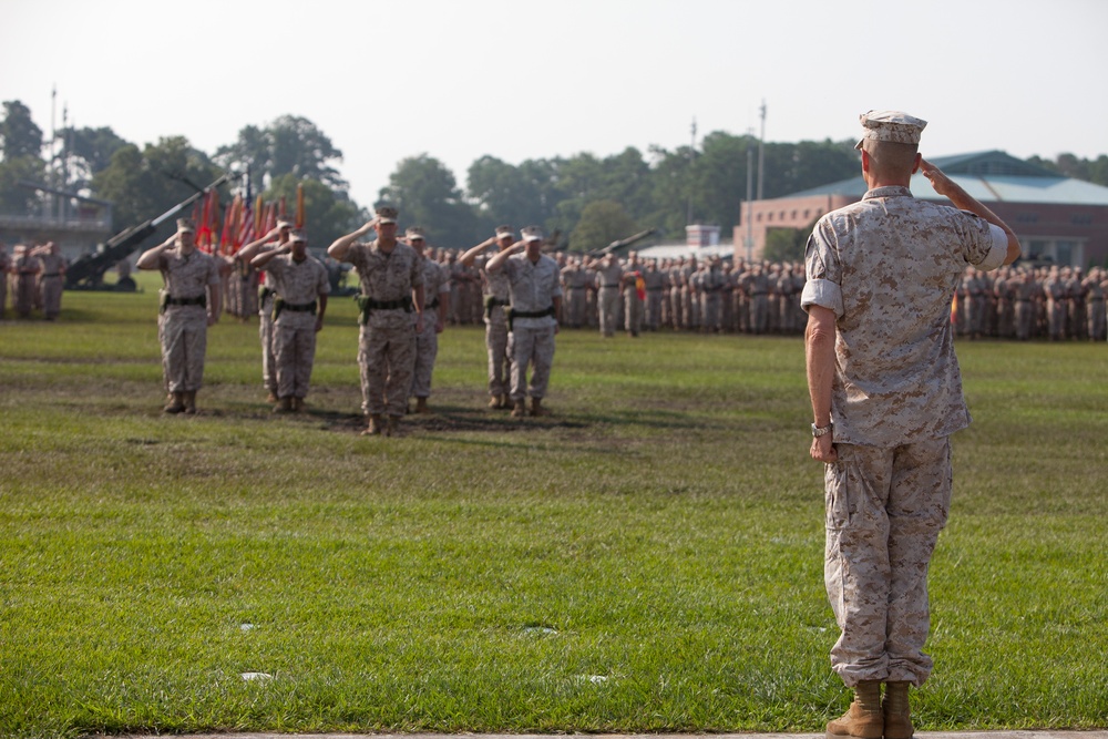 2nd Marine Division Change of Command Ceremony