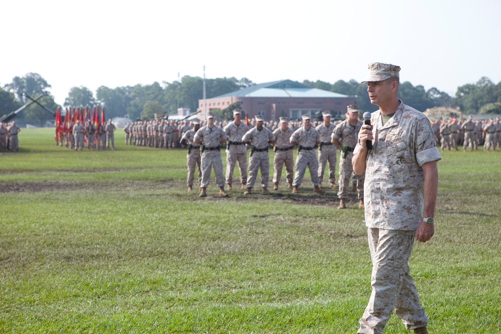 2nd Marine Division Change of Command Ceremony