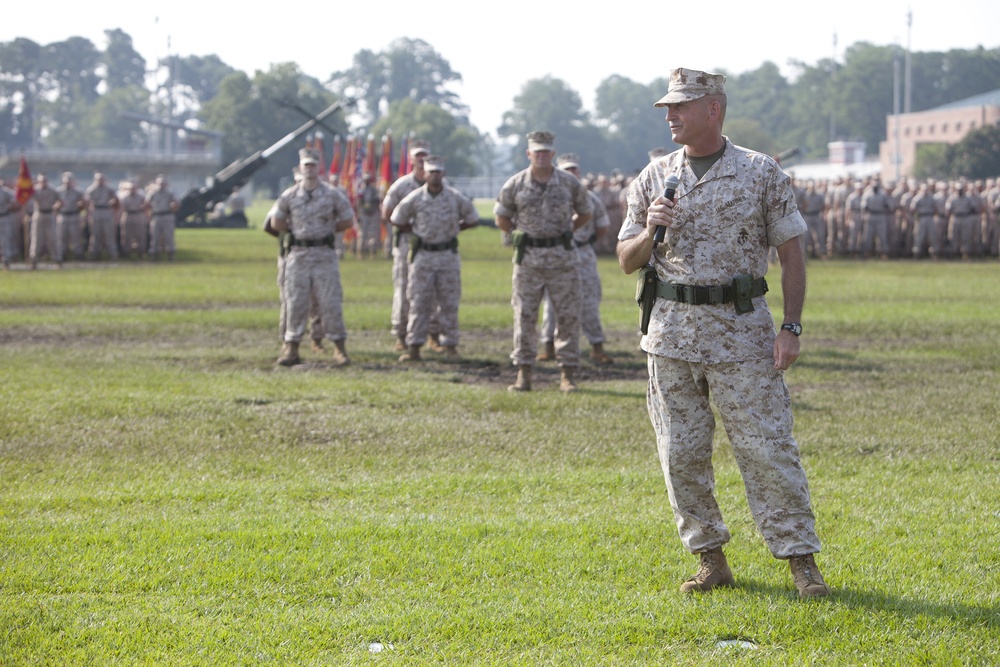 2nd Marine Division Change of Command Ceremony