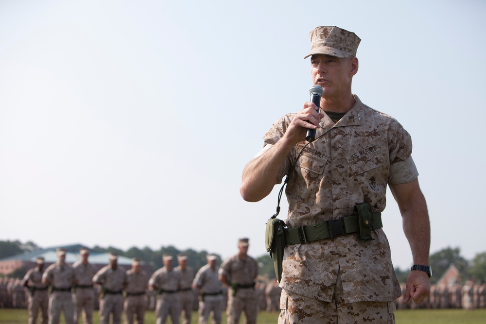 2nd Marine Division Change of Command Ceremony