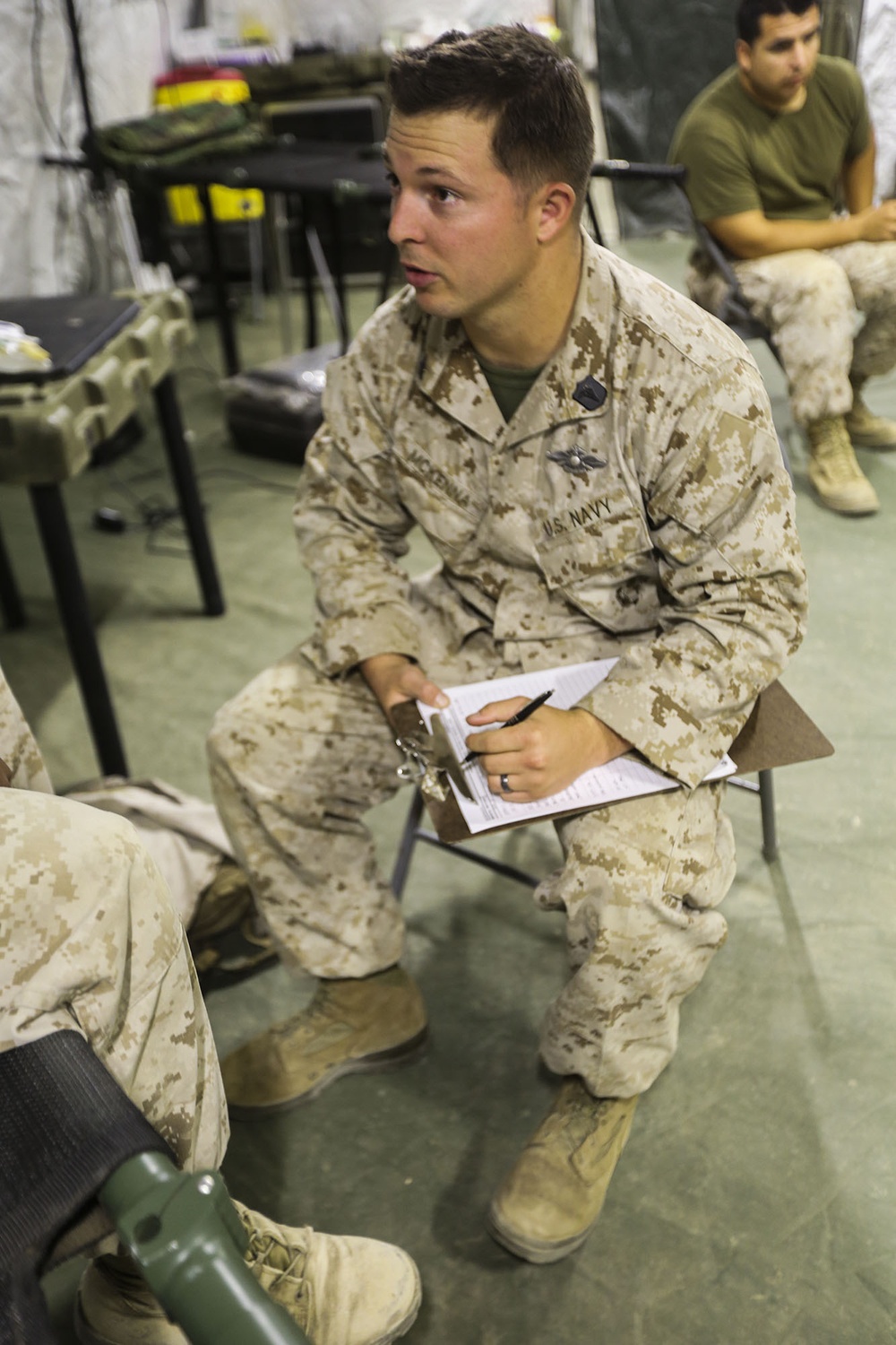 Corpsman supports troops at LSE-14