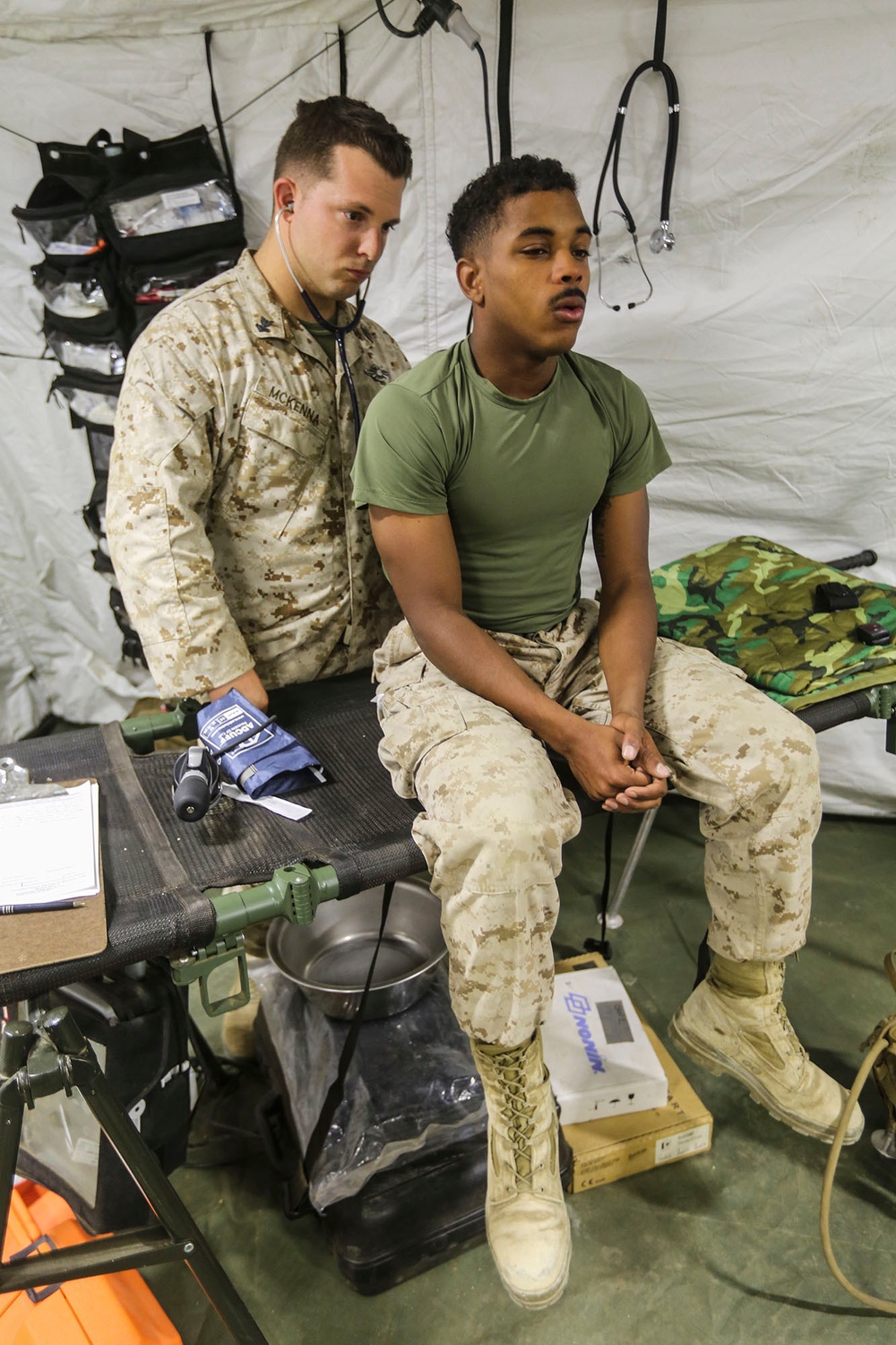Corpsman supports troops at LSE-14