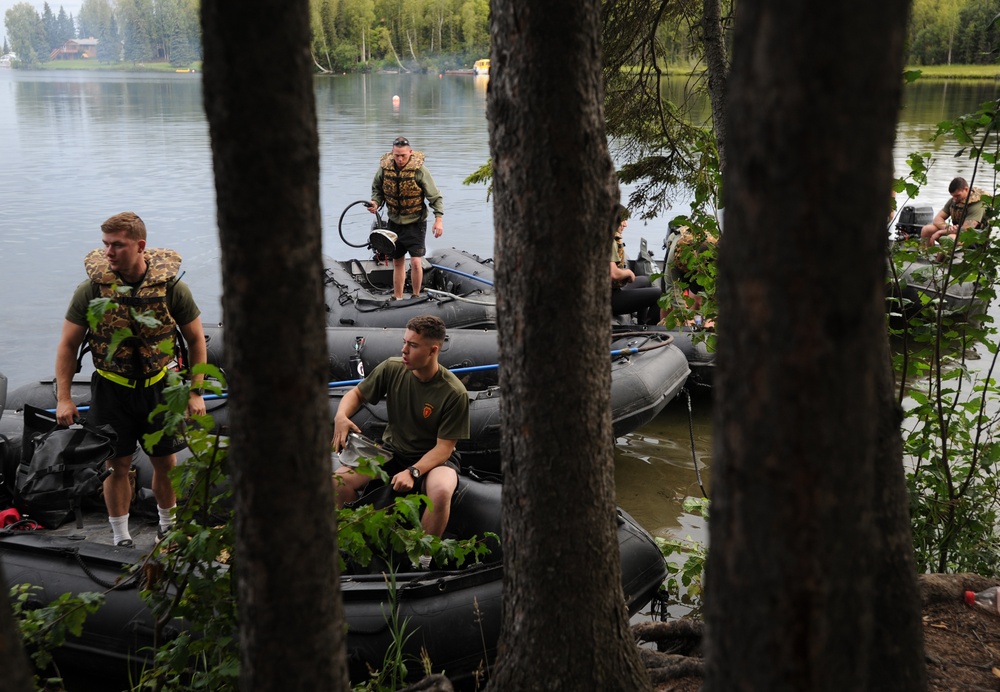 JBER paratroopers conduct water jump