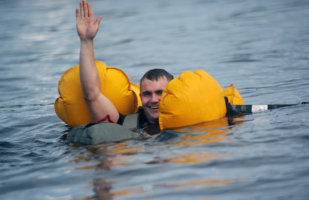 JBER paratroopers conduct water jump