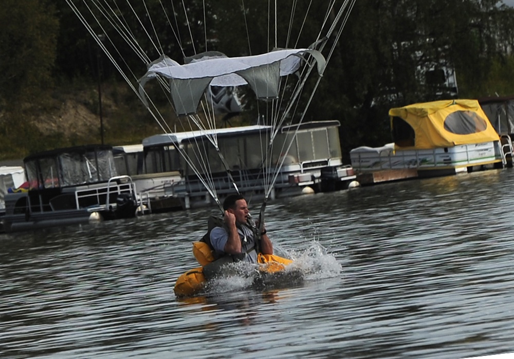 JBER paratroopers conduct water jump