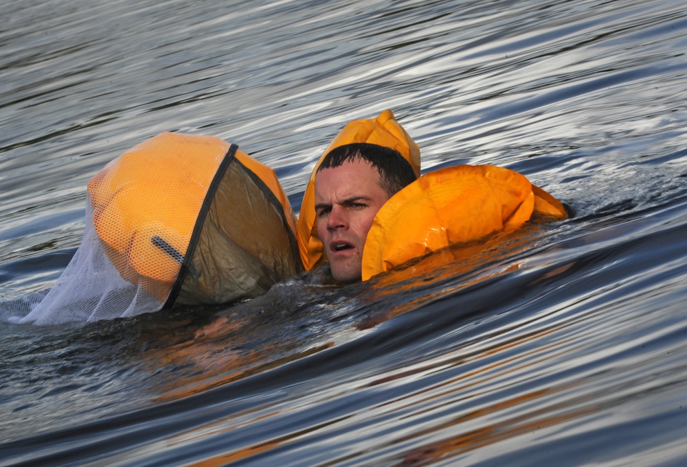 JBER paratroopers conduct water jump