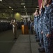 CNO, MCPON visit USS John C. Stennis
