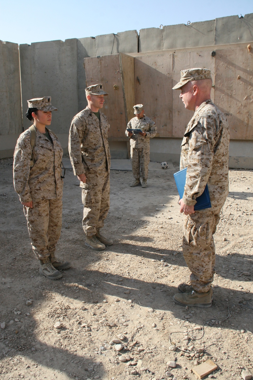 Navy officers earn Fleet Marine Force Warfare Officer device while serving in Afghanistan