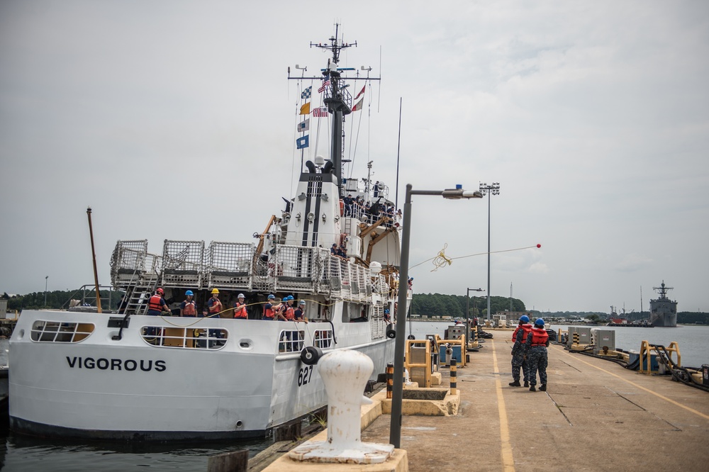 Coast Guard Cutter Vigorous arrives at new home port