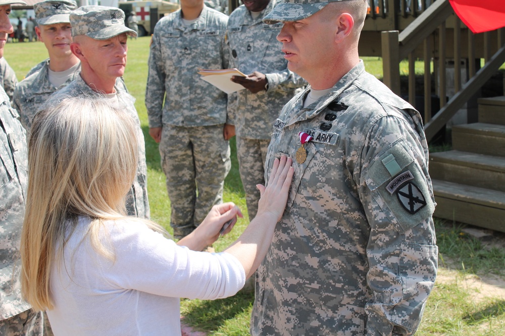 4th Brigade Combat Team, 10th Mountain Division NCO receives top enlisted rank