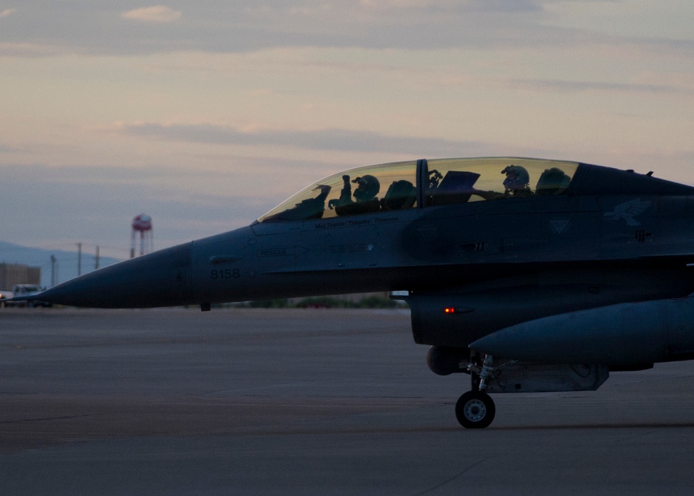 54th Fighter Group pilots train over White Sands Missile Range