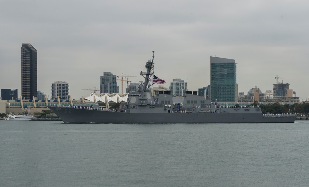 USS Preble change of home port