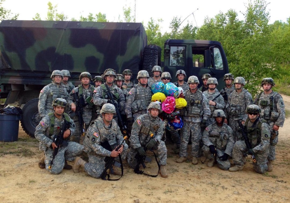 Soldiers find memorial balloons while training in Wisconsin