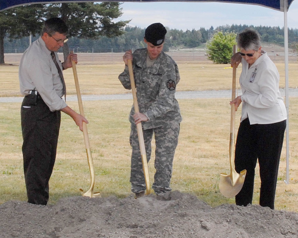 Ground-breaking for children's splash park